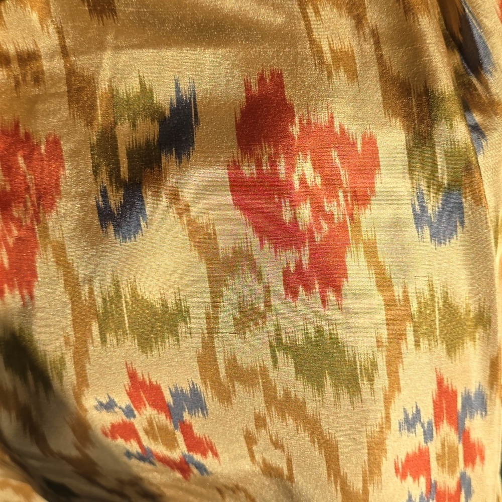 J. Jill Womens Silk Skirt A Line Lined Side Zip Ikat Print - Picture 5 of 7